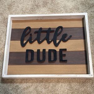Hobby Lobby Little Dude Wall Art - Black and Brown
